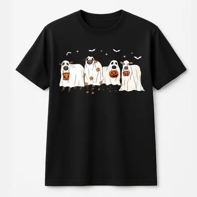 Ghost Cows Halloween T-Shirt ,Gildan T-Shirt,Full Color,For Men,For Women,Casual,Classic Fashion,Full Sizes,T-Shirt Print