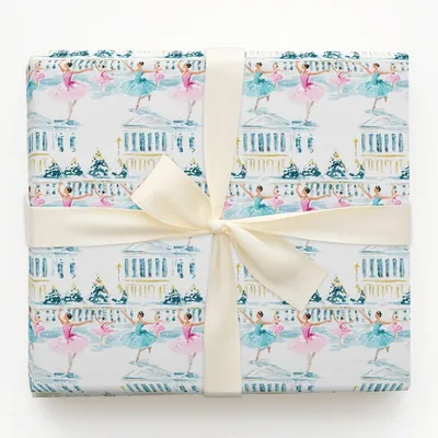 Winter Ballet - Gift Wrap for Christmas, Holidays Wrapping Paper, Christmas Wrapping Paper