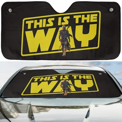 Star Wars The Mandalorian This Is The Way Car Windshield Sun Shade T-Shirt