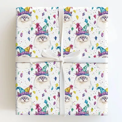 Royal Siberian - Gift Wrap for Christmas, Holidays Wrapping Paper, Christmas Wrapping Paper