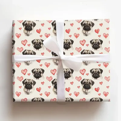 Fawn Valentine - Gift Wrap for Christmas, Holidays Wrapping Paper, Christmas Wrapping Paper
