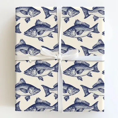 Big Bites - Gift Wrap for Christmas, Holidays Wrapping Paper, Christmas Wrapping Paper