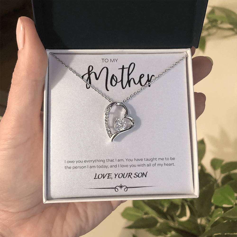 My Mother, From Son - Love You With All Of My Heart - Forever Love Necklace