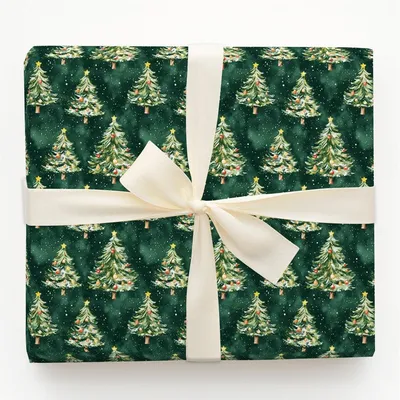 Lights So Bright - Gift Wrap for Christmas, Holidays Wrapping Paper, Christmas Wrapping Paper