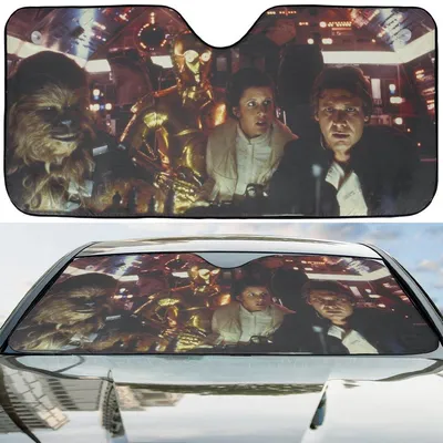 Star Wars Fans Galaxy Edge Millennium Falcon Car Windshield Sun Shade T-Shirt