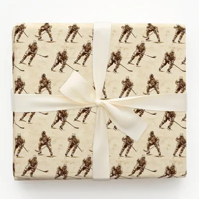Power Play Sticks - Gift Wrap for Christmas, Holidays Wrapping Paper, Christmas Wrapping Paper