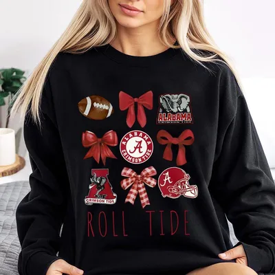Alabama Crimson Tide Coquette Football Sweatshirt,Alabama Football Sweatshirt,Gameday Sweatshirt Menswear Graphic Sweatshirt Unisex Sweatshirt