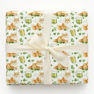 Brews with the Siberian - Gift Wrap for Christmas, Holidays Wrapping Paper, Christmas Wrapping Paper