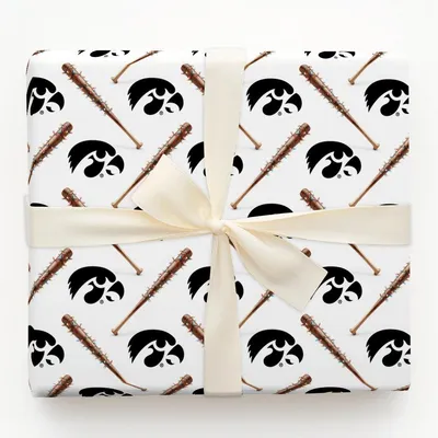 Jingle Ballpark Hawkeyes - Gift Wrap for Christmas, Holidays Wrapping Paper, Christmas Wrapping Paper