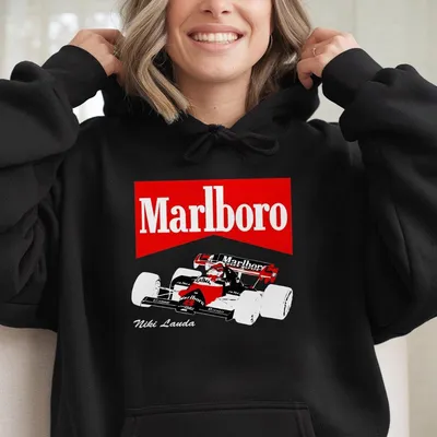 Vintage Marlboro Racing Hoodie Nascar Merch Graphic Hoodie Unisex Hoodie Hoodie Women Hoodie Men Outfits Top