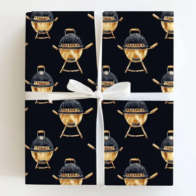 Smokin Hot Dad - Gift Wrap for Christmas, Holidays Wrapping Paper, Christmas Wrapping Paper