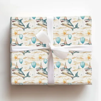 Chomp Chomp Hooray - Gift Wrap for Christmas, Holidays Wrapping Paper, Christmas Wrapping Paper