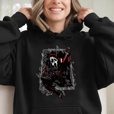 Scream Hoodie Merch Ghostface Halloween Scary Movie Hoodie Autumn For Men Women