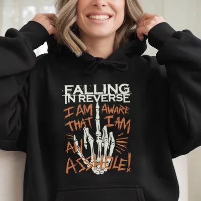Falling In Reverse Hoodie, Rock Band Tour 2025 Hoodie, Ronnie Radkee Fans Hoodie, Casual Style, Gift For Him