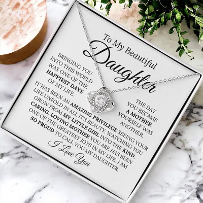 Heartfelt Mother's Day Gift For Mom Love Knot Necklace