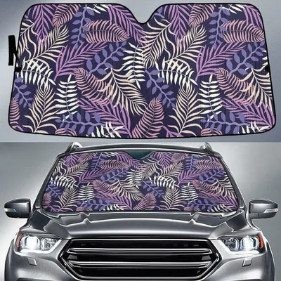 Phoenix Coconut Palm Leaves Tropical Leaves Summer Vibe Car Sun Shades Cover Auto Windshield PrintSyde