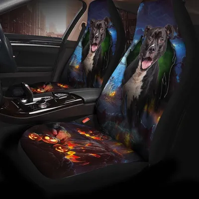 American Staffordshire Terrier Halloween Car Seat Covers