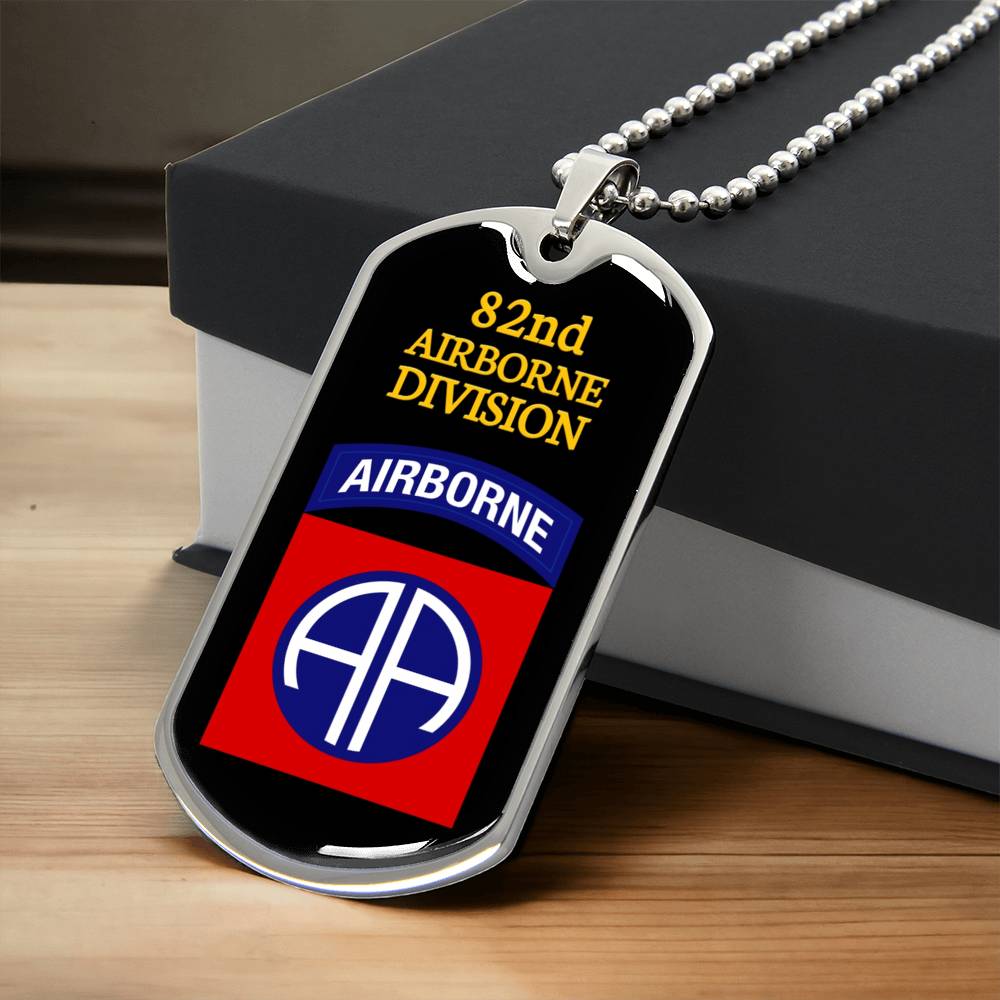 Awesome Dog Tag For 82Nd Airborne - Army Tag Necklace, Dog Tag