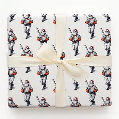 Claus in Cowboy Country - Gift Wrap for Christmas, Holidays Wrapping Paper, Christmas Wrapping Paper