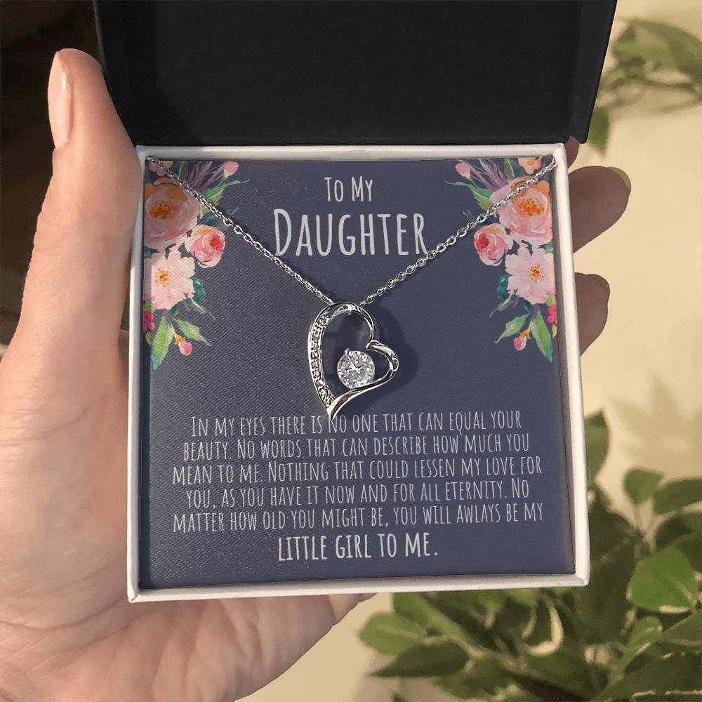 Daughter (Little Girl To Me) Forever Love Necklace