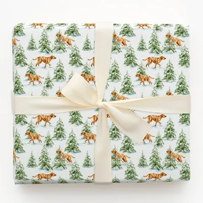 Maple Snow - Gift Wrap for Christmas, Holidays Wrapping Paper, Christmas Wrapping Paper
