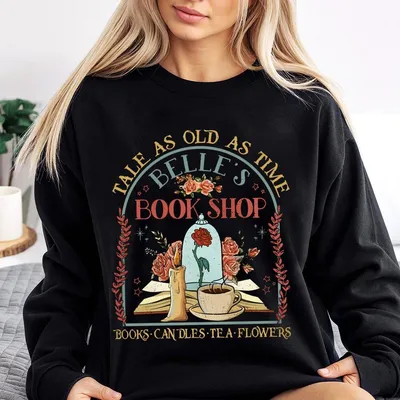 Vintage Beauty And The Beast Graphic Sweatshirt Unisex Sweatshirt For Men And Women Classic Princess Belle Design Perfect