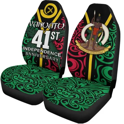 Vanuatu Independence Anniversary Car Seat Covers