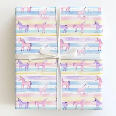 Glitter Gallop - Gift Wrap for Christmas, Holidays Wrapping Paper, Christmas Wrapping Paper