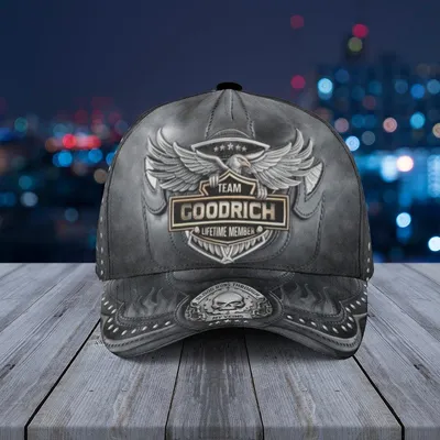 Baseball Cap Team Goodrich Racing Series, Skull My Time Flame Metal Hat Baseball Cap