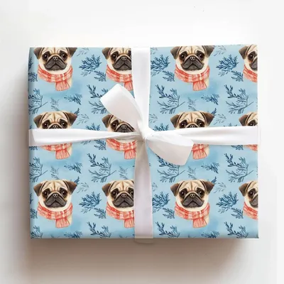 Bundle Up with the Fawn - Gift Wrap for Christmas, Holidays Wrapping Paper, Christmas Wrapping Paper