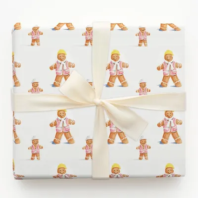 Builder Bright - Gift Wrap for Christmas, Holidays Wrapping Paper, Christmas Wrapping Paper