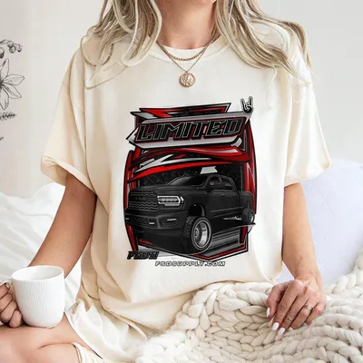Limited Edition Truck T-Shirt Bold Ram Graphic With Red Accents Fsd Supply Streetwear For Pickup Fans And Powertruck