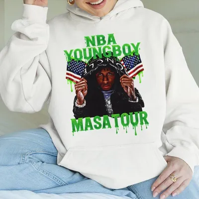 Youngboy Masa Tour Hoodie – Rap Music Tour Graphic Hoodie, Vintage 90s Hip Hop Style, Unisex Black, Streetwear Outfit For Rap Fans