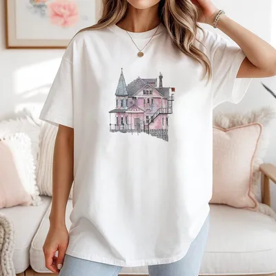 Coraline Pink Palace Babe T-Shirt Halloween Baby T-Shirt Vintage Y2k Crop Top Tiktok Viral Gift T-Shirt