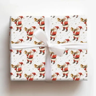 Loud and Proud Bass - Gift Wrap for Christmas, Holidays Wrapping Paper, Christmas Wrapping Paper