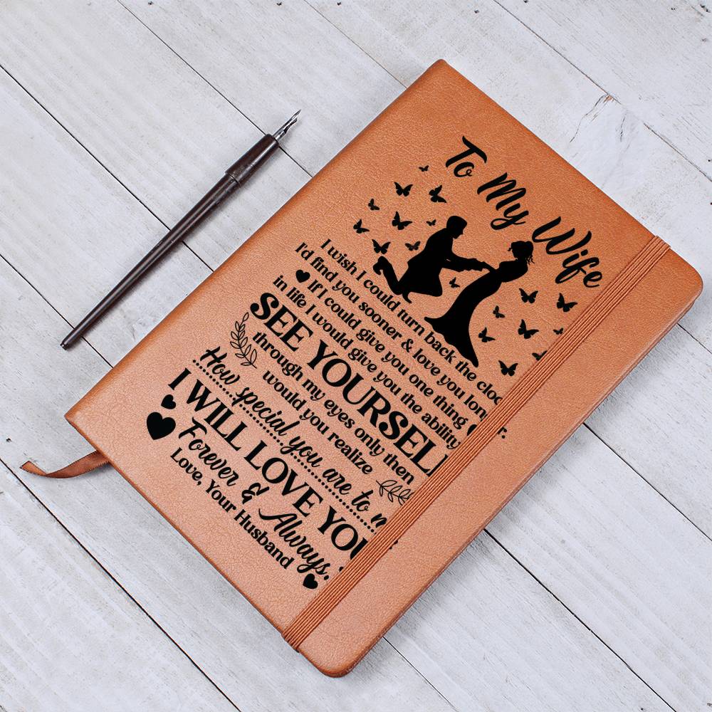 TO MY WIFE SOONER LEATHER JOURNAL - Graphic Journal