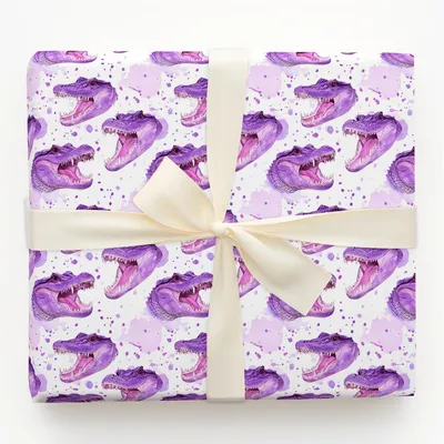Violet Chomp - Gift Wrap for Christmas, Holidays Wrapping Paper, Christmas Wrapping Paper