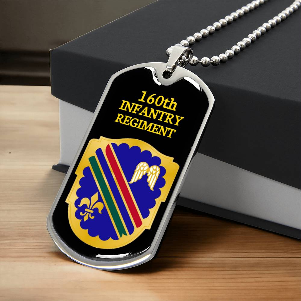 Awesome Dog Tag For 160Th Infantry Regiment - Army Tag Necklace, Dog Tag