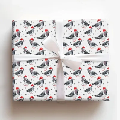 Silent Flight - Gift Wrap for Christmas, Holidays Wrapping Paper, Christmas Wrapping Paper