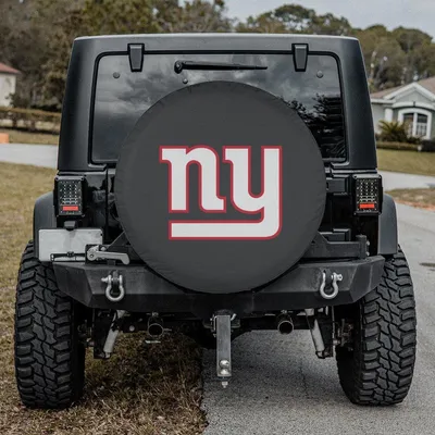 Red White Ny Letter Spare Tire Cover, Bold Minimalist Design, Sports Fan Gift, Suv Rv Camper Car Accessory Spare Tire Cover