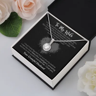 To My Wife Necklace, Gift For Wife, Necklace For Wife, Birthday Gift For Wife, Anniversary Gift For Wife, Wife Christmas Gift From Husband