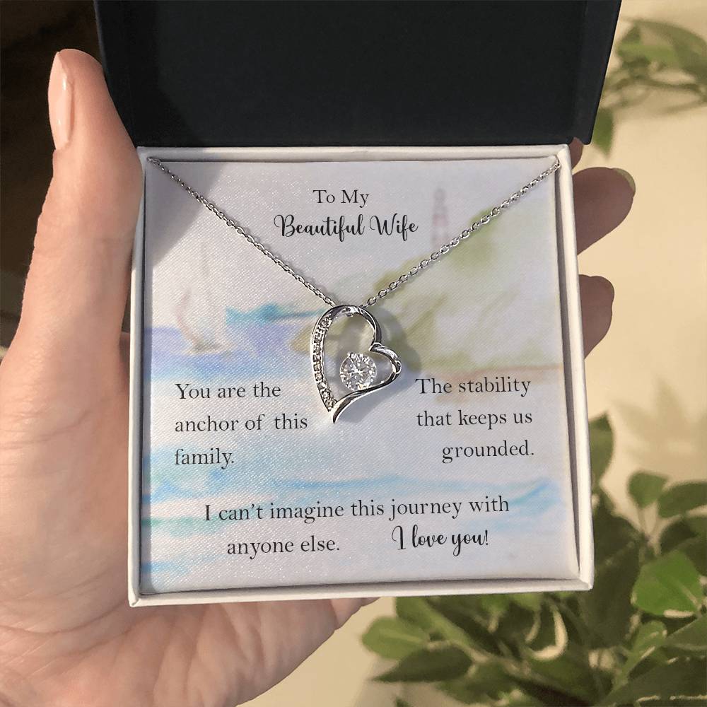 My Wife, the Anchor of Our Family - Forever Love Necklace