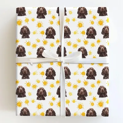 Sunny Day with the Boykin Spaniels - Gift Wrap for Christmas, Holidays Wrapping Paper, Christmas Wrapping Paper
