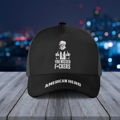 Baseball Cap You Missed Fckers Clown Graphic With American Hero Statement Mask Baseball Cap