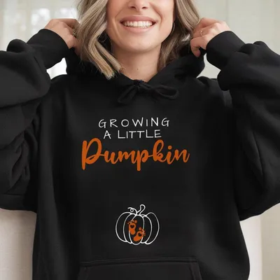 Growing A Little Pumpkin Maternity Hoodie Hoodie Hoodie Fall Pregnancy Announcement Hoodie Baby Bump Halloween