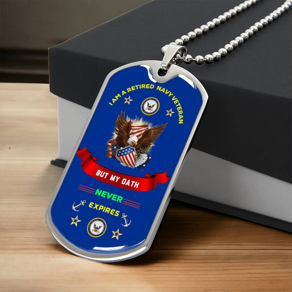 Navy Veteran Amazing S Dog Tag - Army Tag Necklace, Dog Tag