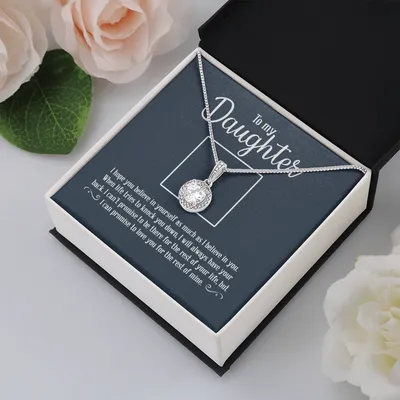 Gift for Daughter From Dad, Daughter Father Necklace, Daughter Gift From Dad, to My Daughter, Daughters Birthday, Unique, Grown Up Daughter - DAD To Daughter Necklace Jewelry Gift Love Dad To Daughter Necklace