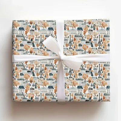 Snowy Arcadia - Gift Wrap for Christmas, Holidays Wrapping Paper, Christmas Wrapping Paper