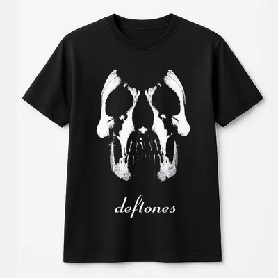 Deftones Skull Self Titled Album T-Shirt Fit Top T-Shirt T-Shirt T-Shirt