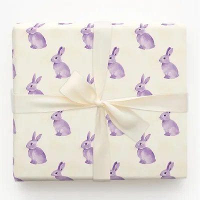 Thumper in Thistle - Gift Wrap for Christmas, Holidays Wrapping Paper, Christmas Wrapping Paper